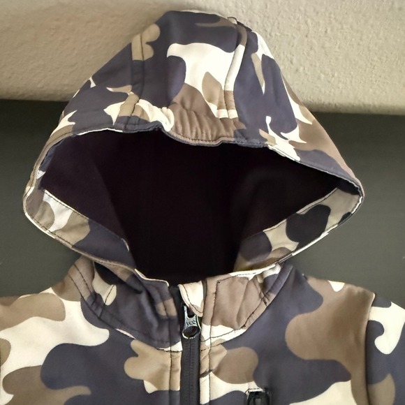 George Hats Hooded Jacket Kids Camouflage Long Sleeve Zipper Cozy 12-18 Months - Picture 2 of 8